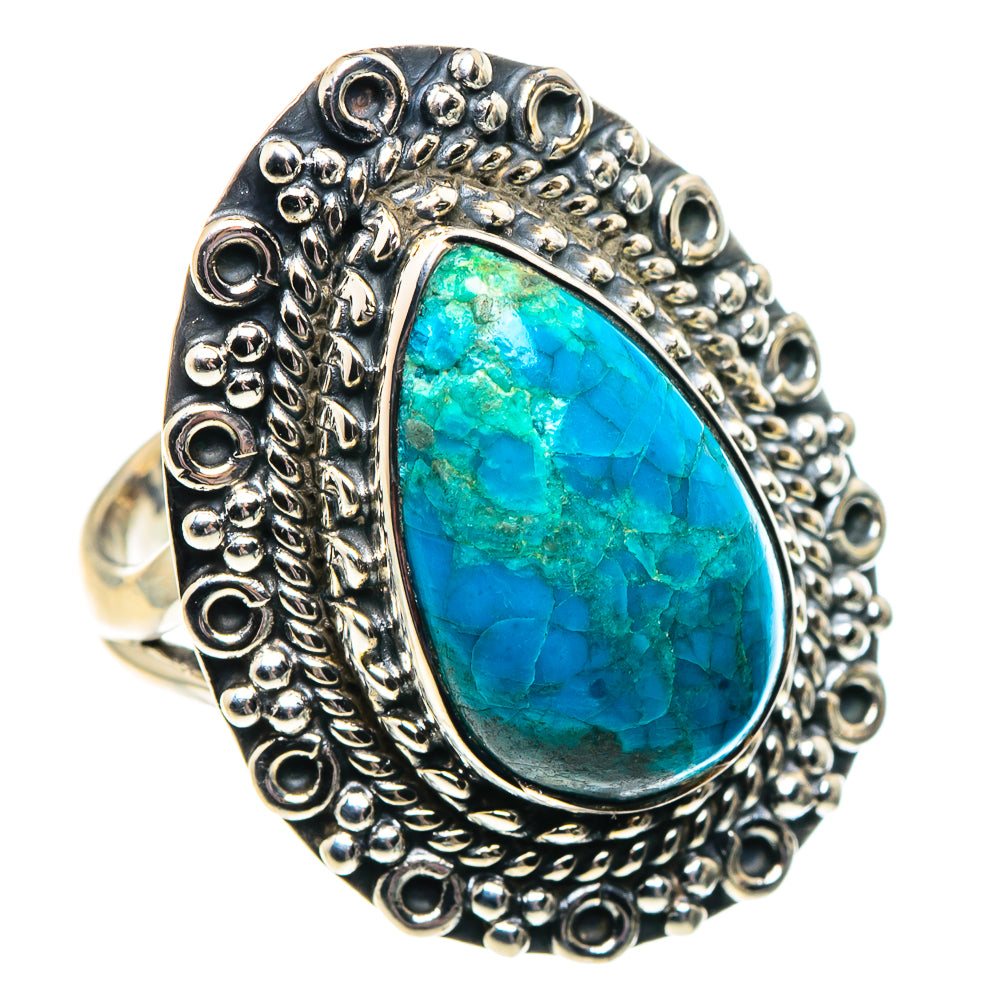 Chrysocolla Rings handcrafted by Ana Silver Co - RING92117