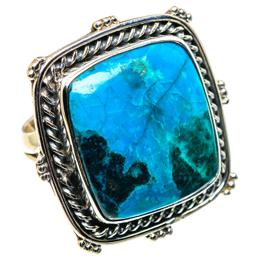 Chrysocolla Rings handcrafted by Ana Silver Co - RING92118