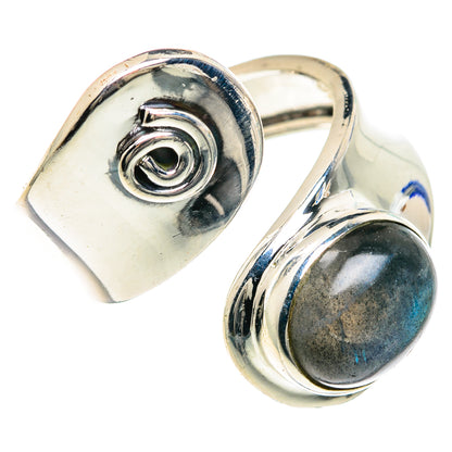 Labradorite Rings handcrafted by Ana Silver Co - RING92123