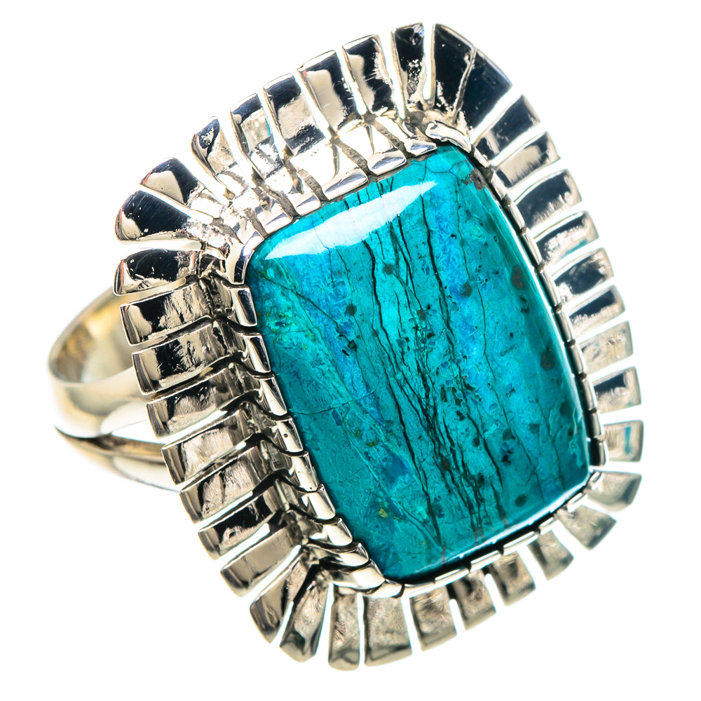 Chrysocolla Rings handcrafted by Ana Silver Co - RING92124