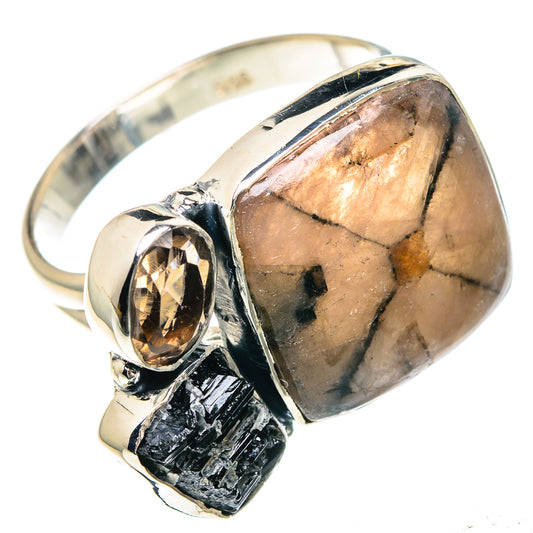 Chiastolite Rings handcrafted by Ana Silver Co - RING92129