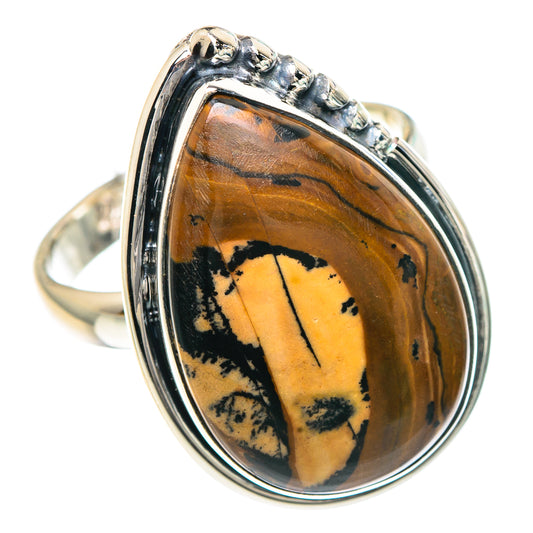 Scenic Dendritic Agate Rings handcrafted by Ana Silver Co - RING92130 - Photo 2