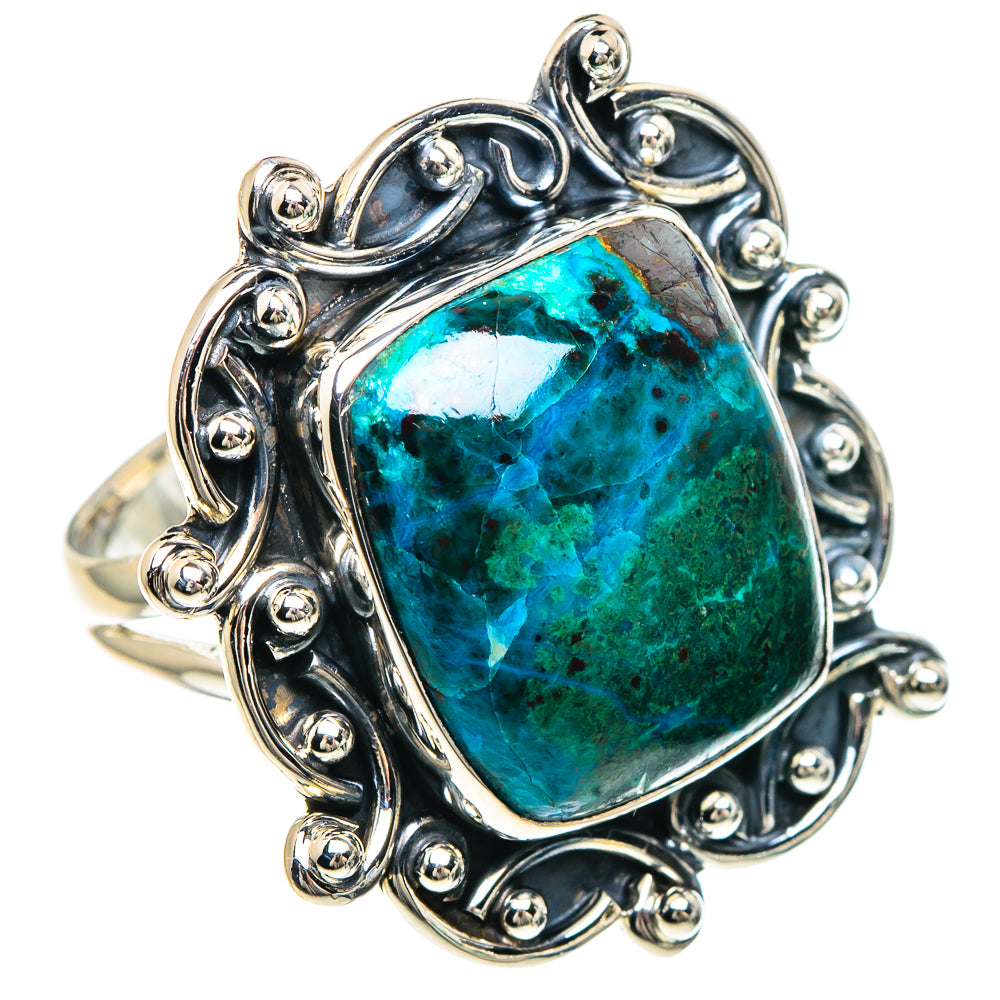 Chrysocolla Rings handcrafted by Ana Silver Co - RING92151