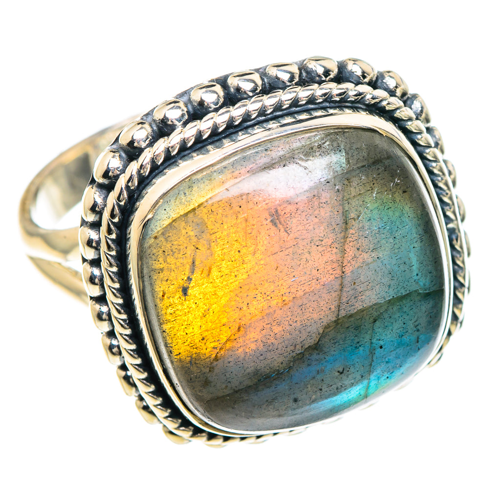 Labradorite Rings handcrafted by Ana Silver Co - RING92174