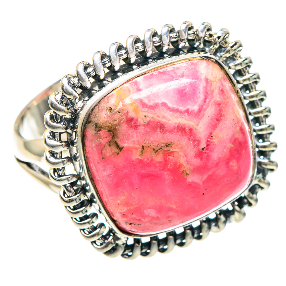 Rhodochrosite Rings handcrafted by Ana Silver Co - RING92185 - Photo 2