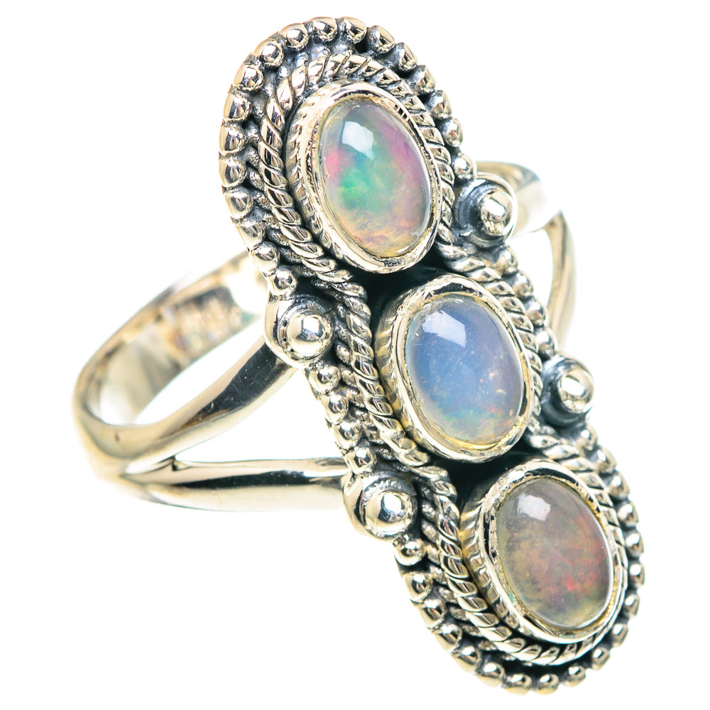 Ethiopian Opal Rings handcrafted by Ana Silver Co - RING92194