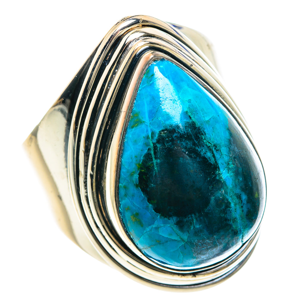 Chrysocolla Rings handcrafted by Ana Silver Co - RING92196