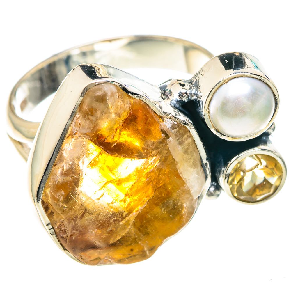 Citrine Rings handcrafted by Ana Silver Co - RING92204