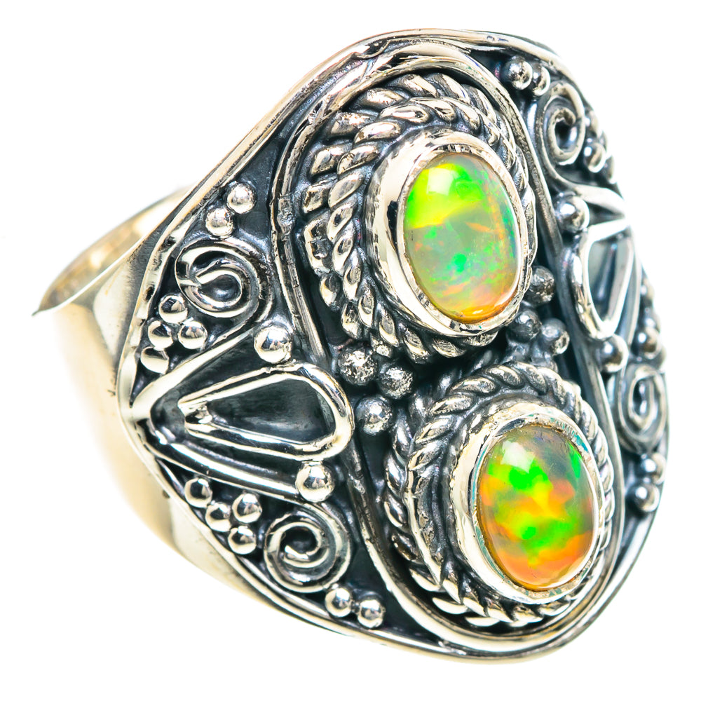 Ethiopian Opal Rings handcrafted by Ana Silver Co - RING92214
