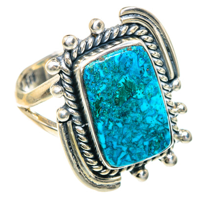 Chrysocolla Rings handcrafted by Ana Silver Co - RING92215