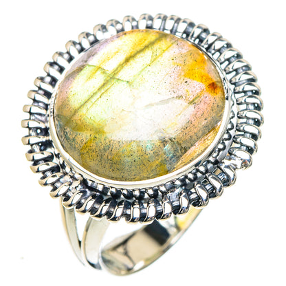 Labradorite Rings handcrafted by Ana Silver Co - RING92218