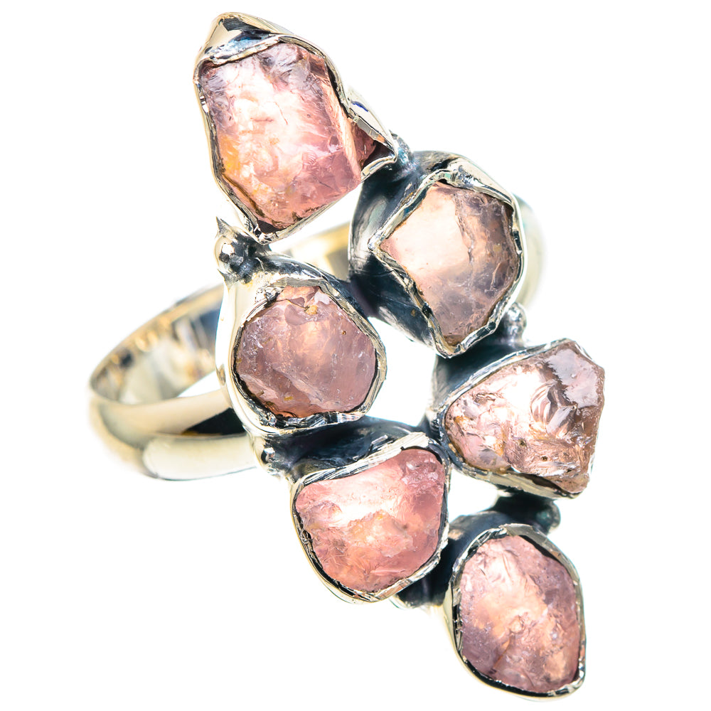 Rose Quartz Rings handcrafted by Ana Silver Co - RING92225