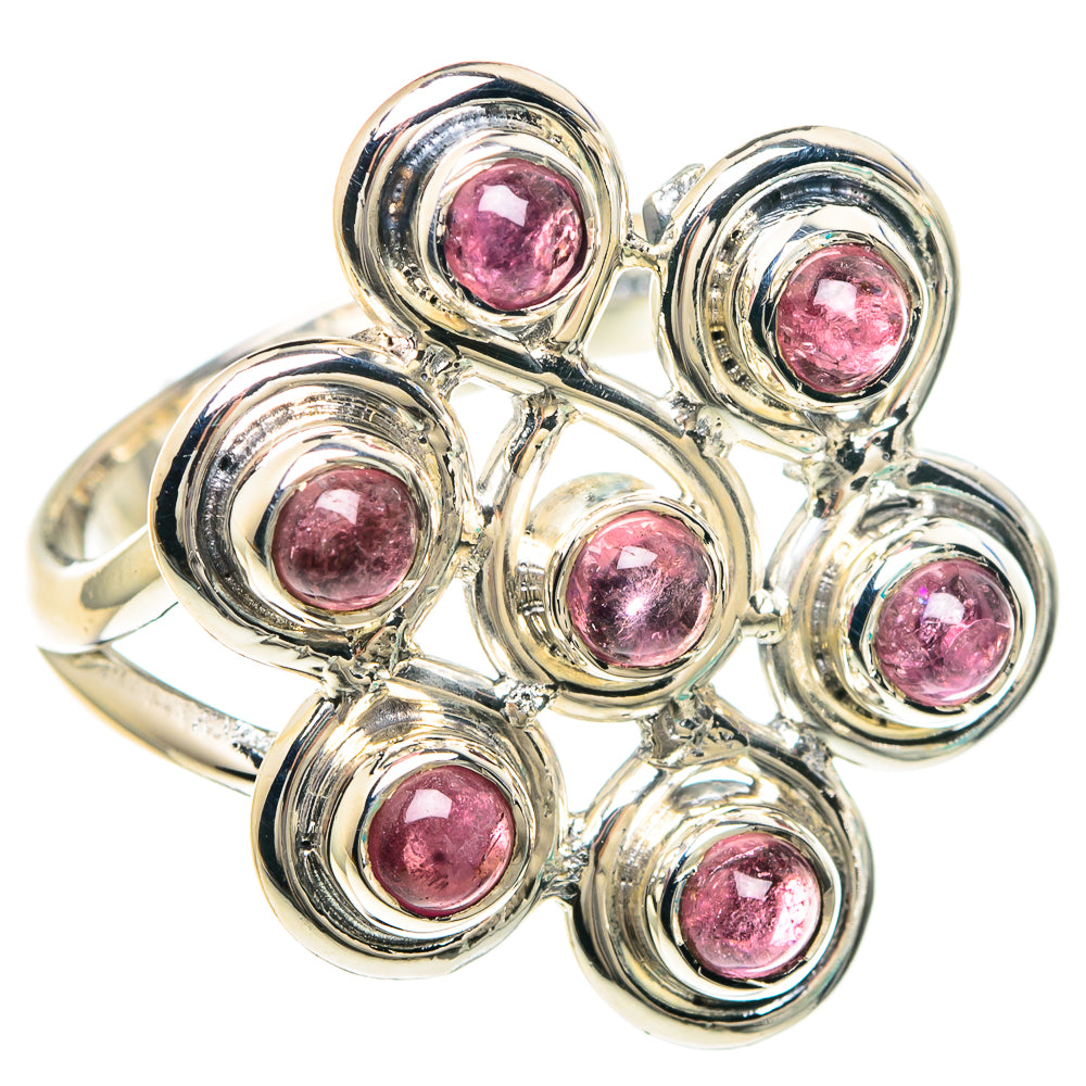 Pink Tourmaline Rings handcrafted by Ana Silver Co - RING92226