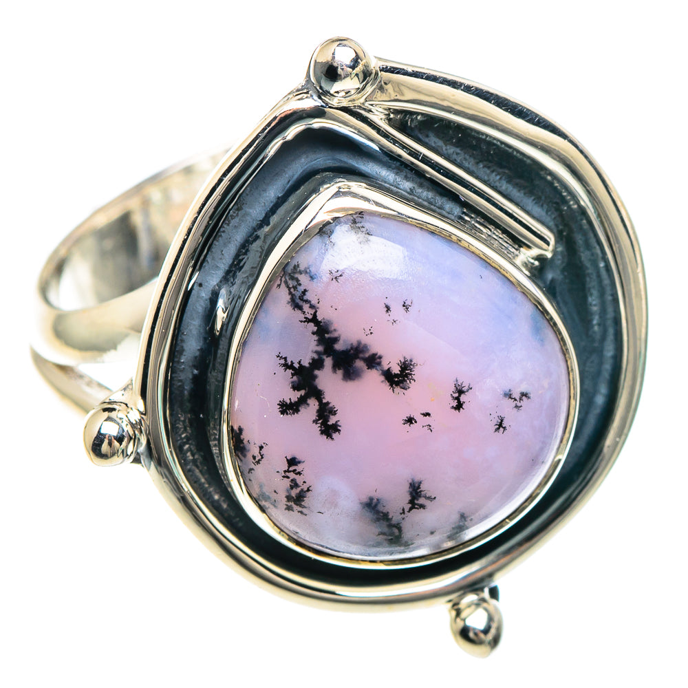 Dendritic Opal Rings handcrafted by Ana Silver Co - RING92232