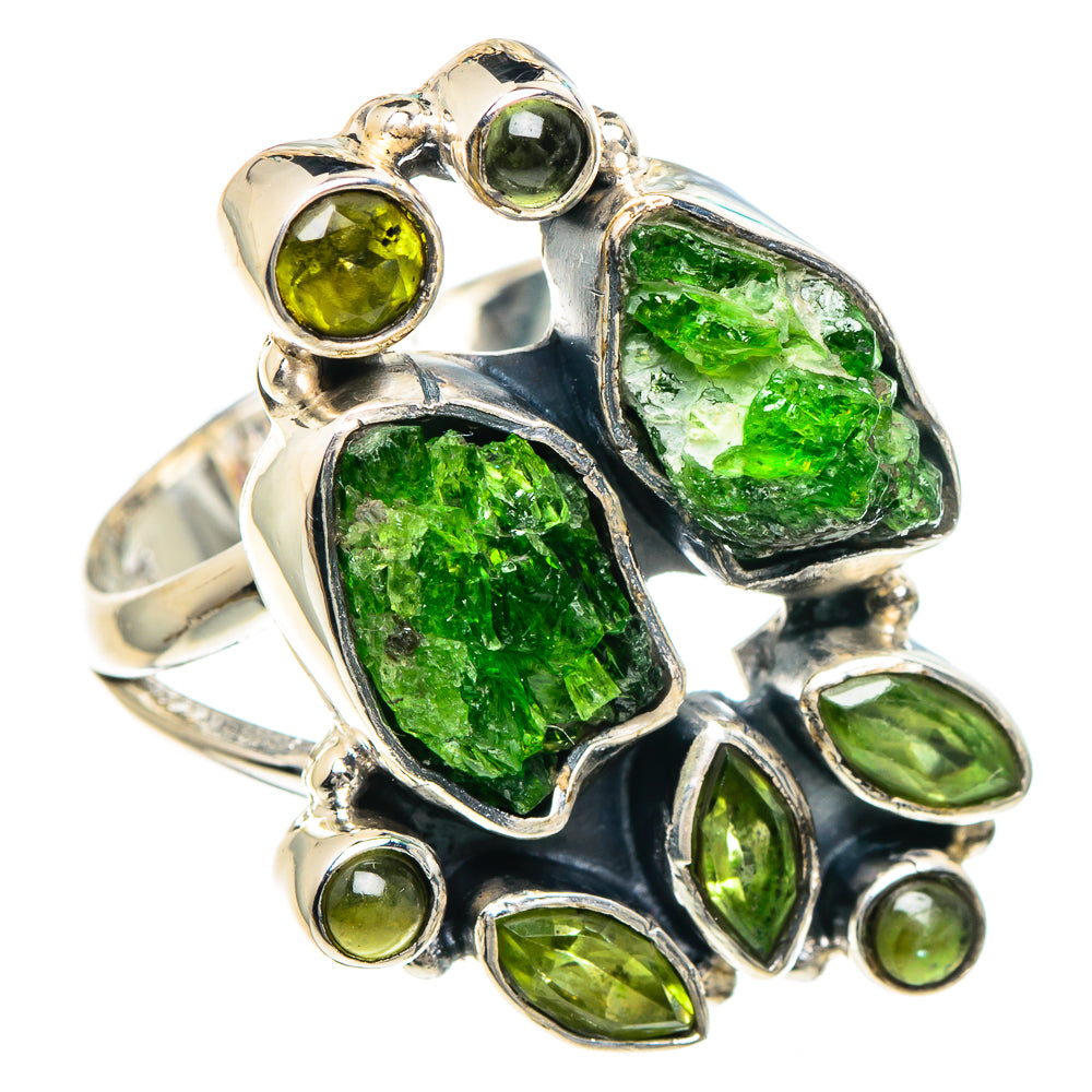Chrome Diopside Rings handcrafted by Ana Silver Co - RING92239