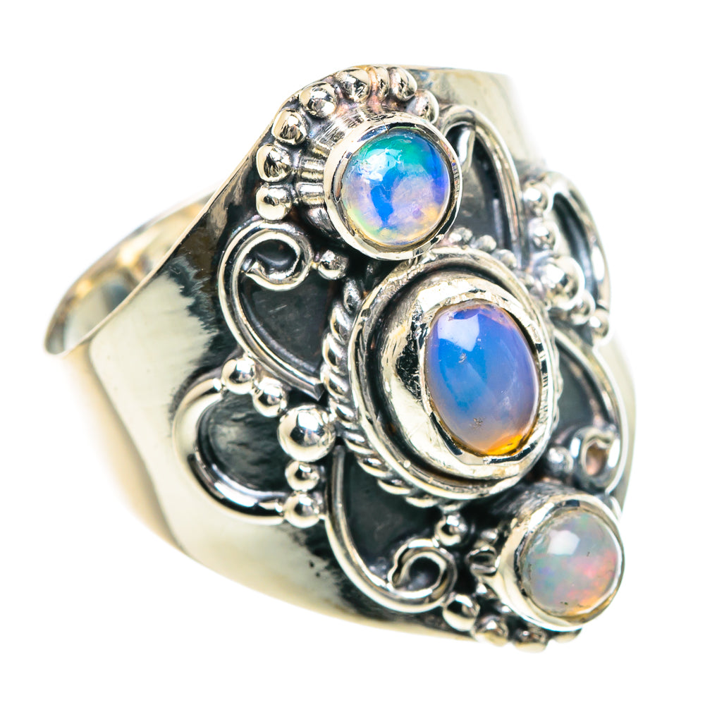 Ethiopian Opal Rings handcrafted by Ana Silver Co - RING92253