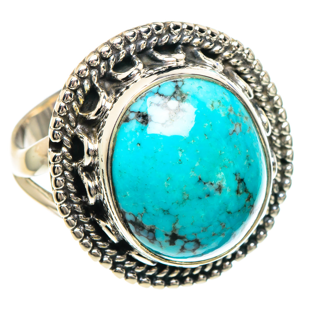 Tibetan Turquoise Rings handcrafted by Ana Silver Co - RING92259