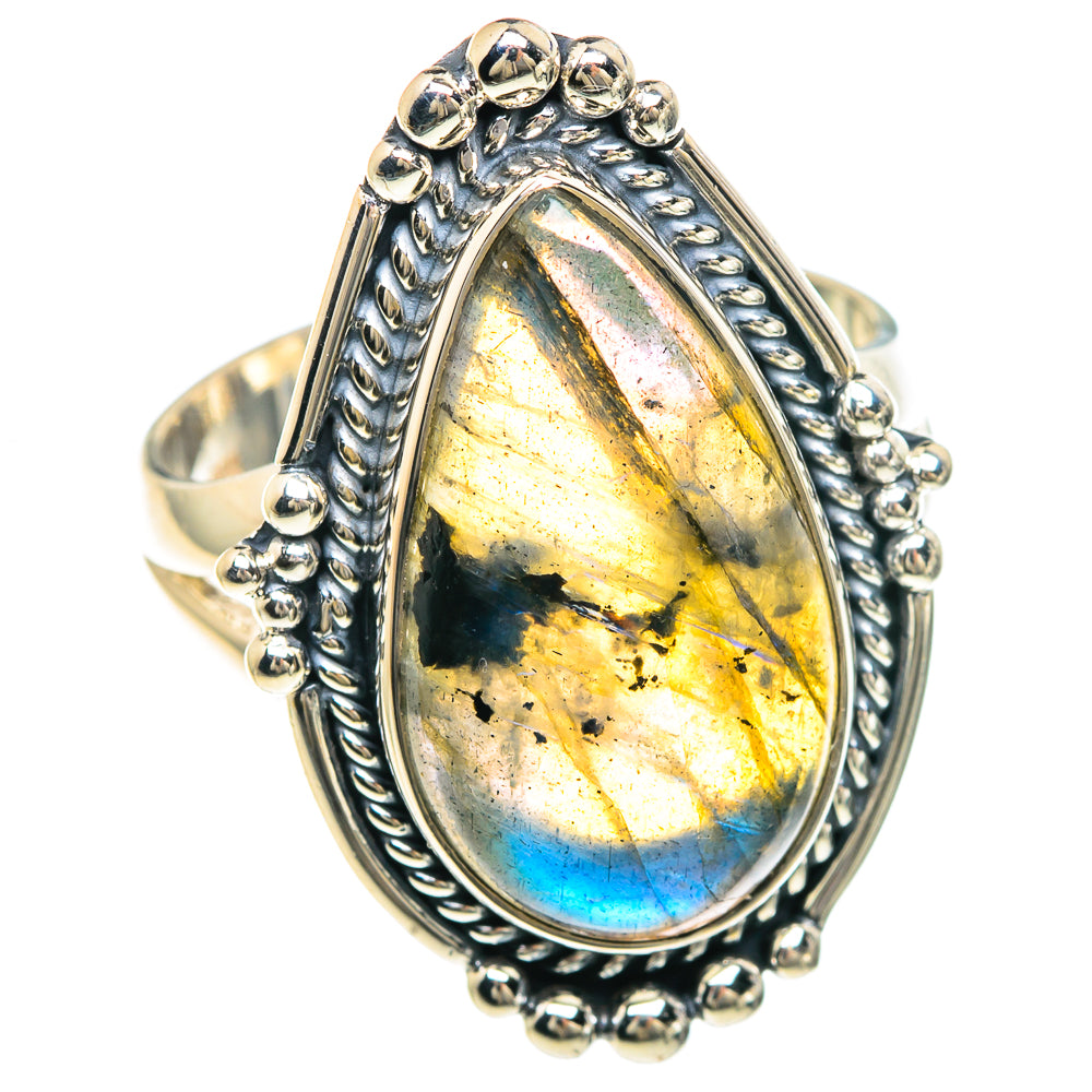 Labradorite Rings handcrafted by Ana Silver Co - RING92264