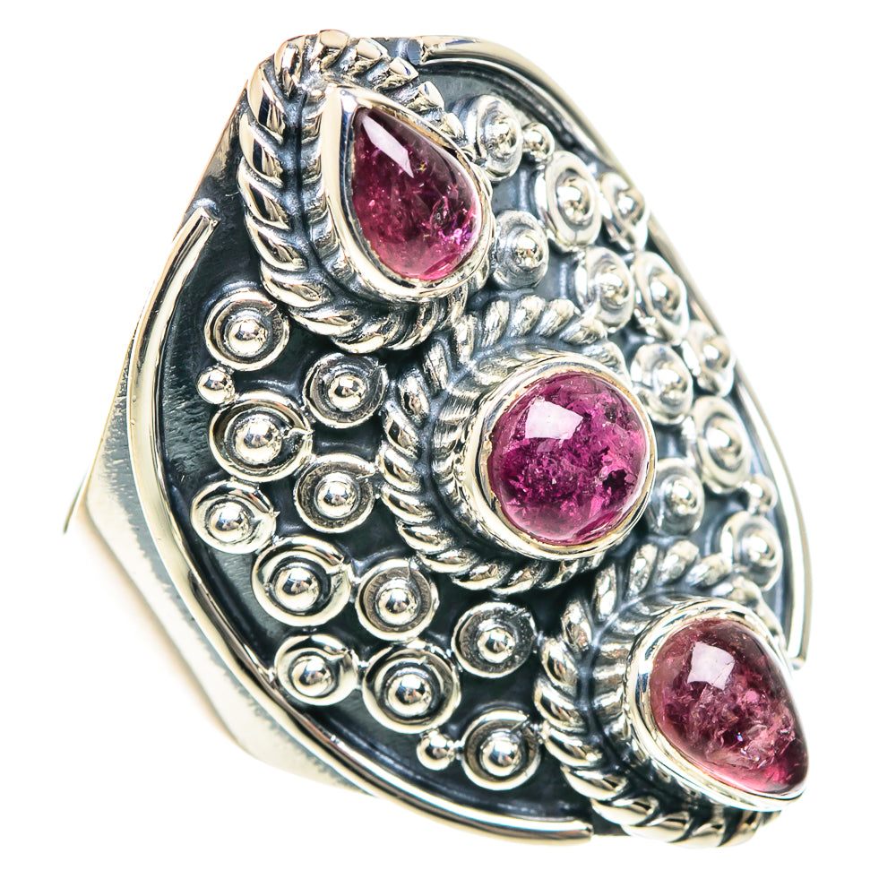 Pink Tourmaline Rings handcrafted by Ana Silver Co - RING92270