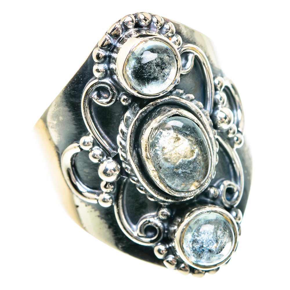Aquamarine Rings handcrafted by Ana Silver Co - RING92282