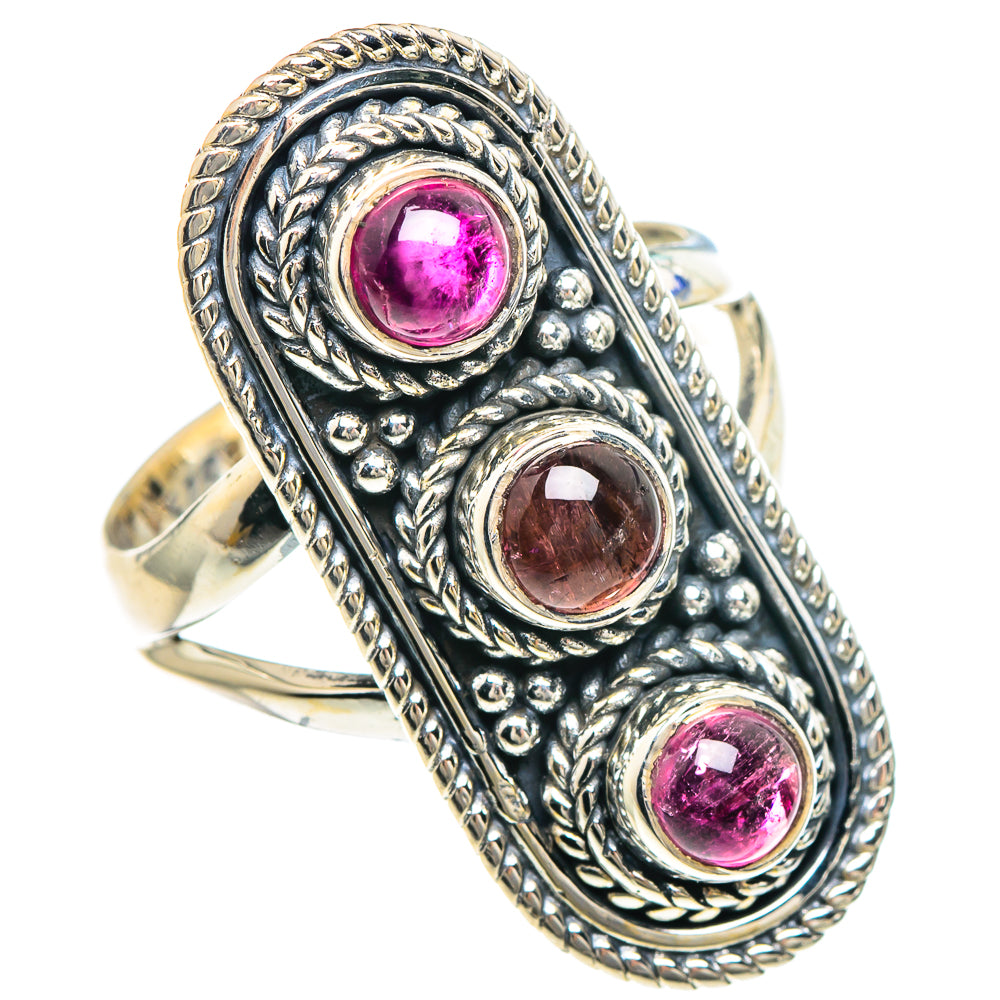 Pink Tourmaline Rings handcrafted by Ana Silver Co - RING92287