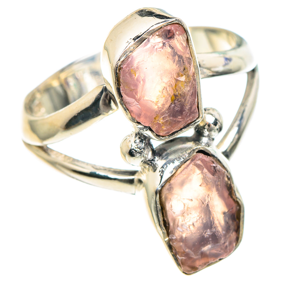 Rose Quartz Rings handcrafted by Ana Silver Co - RING92290