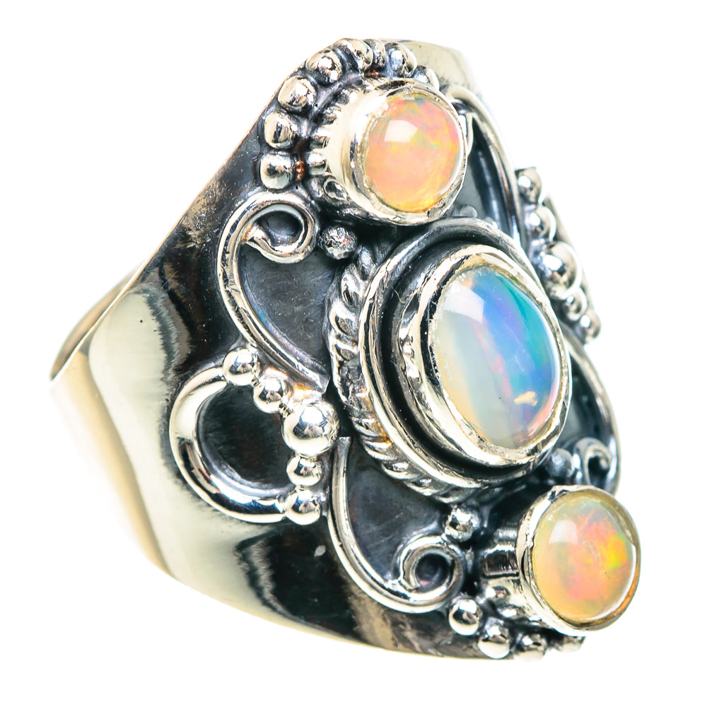Ethiopian Opal Rings handcrafted by Ana Silver Co - RING92294