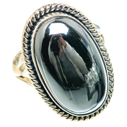 Hematite Rings handcrafted by Ana Silver Co - RING92320