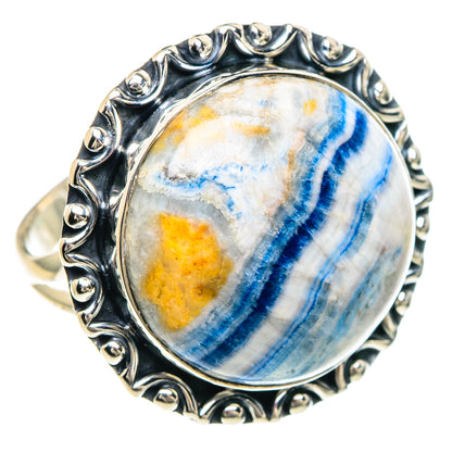 Blue Scheelite Rings handcrafted by Ana Silver Co - RING92322