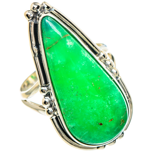 Chrysoprase Rings handcrafted by Ana Silver Co - RING92331