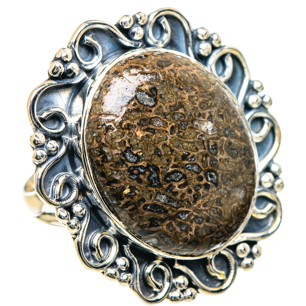 Dinosaur Bone Rings handcrafted by Ana Silver Co - RING92336