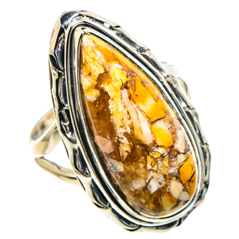 Brecciated Mookaite Rings handcrafted by Ana Silver Co - RING92340