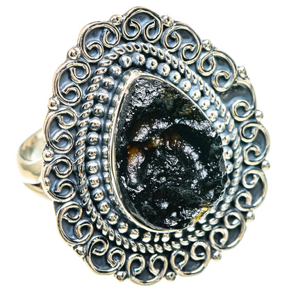 Tektite Rings handcrafted by Ana Silver Co - RING92348 - Photo 2