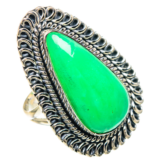 Chrysoprase Rings handcrafted by Ana Silver Co - RING92360