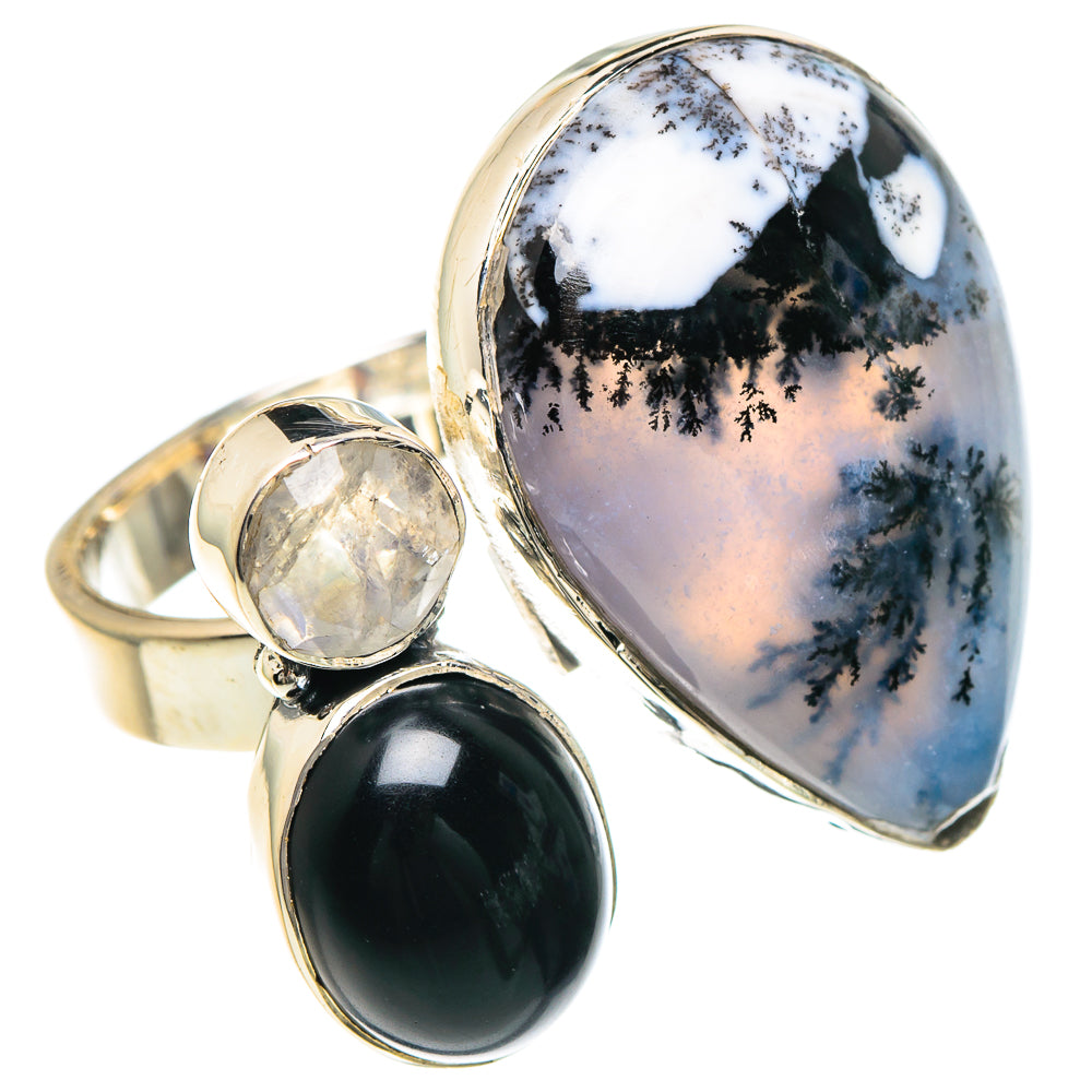 Dendritic Opal Rings handcrafted by Ana Silver Co - RING92382