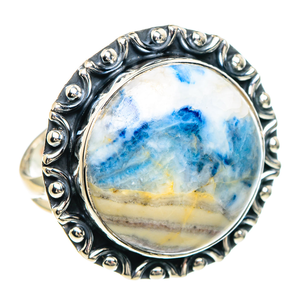 Blue Scheelite Rings handcrafted by Ana Silver Co - RING92389
