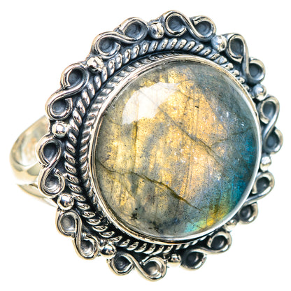 Labradorite Rings handcrafted by Ana Silver Co - RING92390