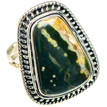 Ocean Jasper Rings handcrafted by Ana Silver Co - RING92393