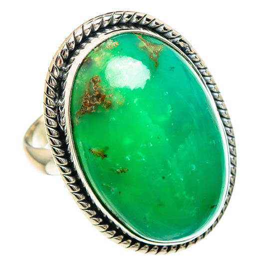 Chrysoprase Rings handcrafted by Ana Silver Co - RING92396