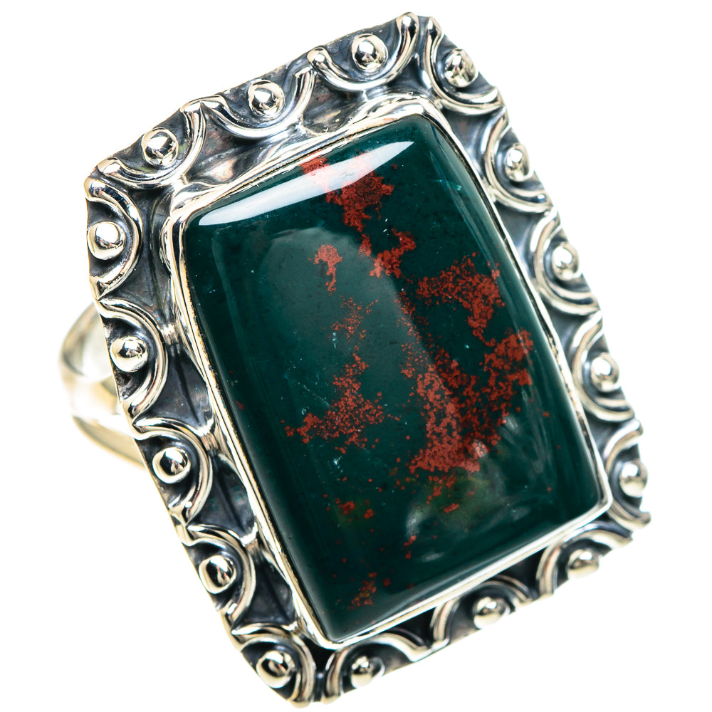 Bloodstone Rings handcrafted by Ana Silver Co - RING92397