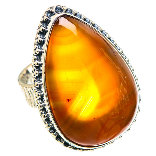 Carnelian Rings handcrafted by Ana Silver Co - RING92403