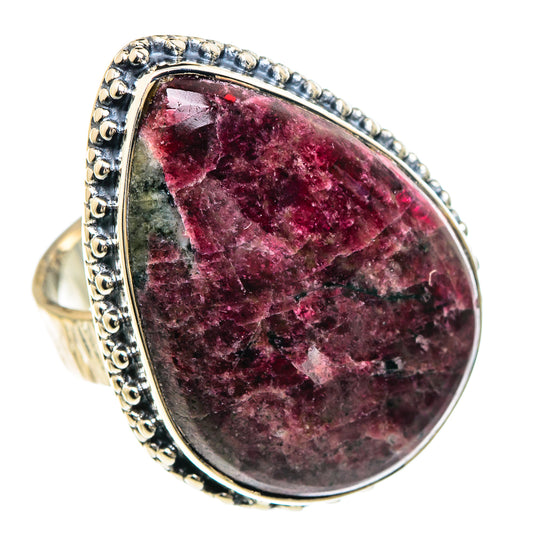 Russian Eudialyte Rings handcrafted by Ana Silver Co - RING92407