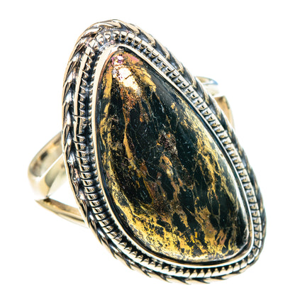 Pyrite Agate Rings handcrafted by Ana Silver Co - RING92408 - Photo 2