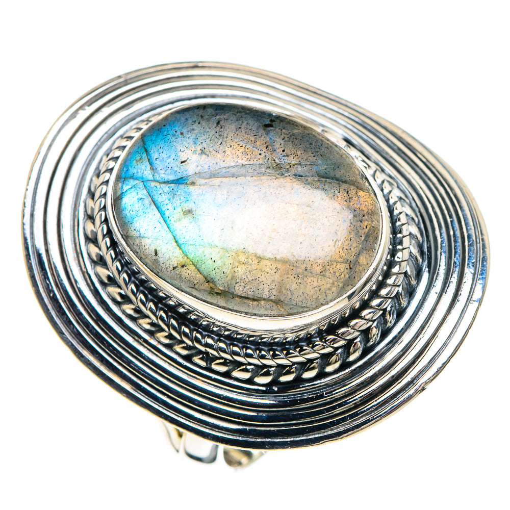 Labradorite Rings handcrafted by Ana Silver Co - RING92417