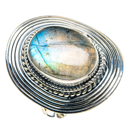 Labradorite Rings handcrafted by Ana Silver Co - RING92417