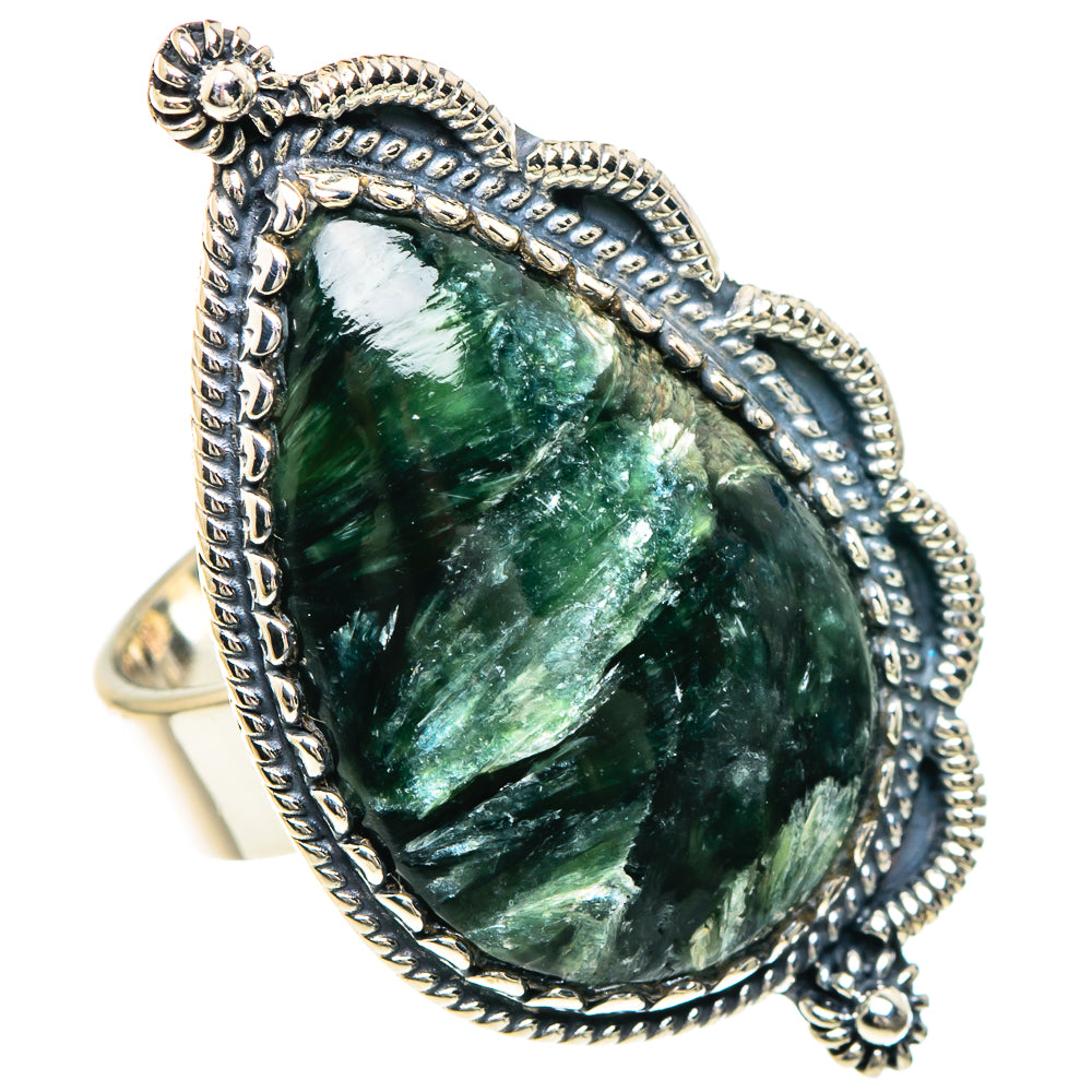 Seraphinite Rings handcrafted by Ana Silver Co - RING92421