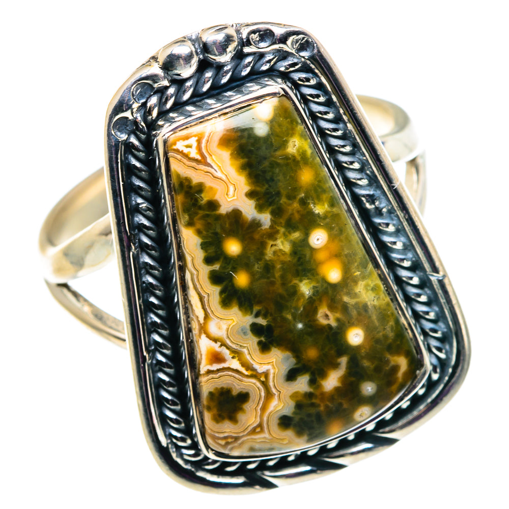 Ocean Jasper Rings handcrafted by Ana Silver Co - RING92427