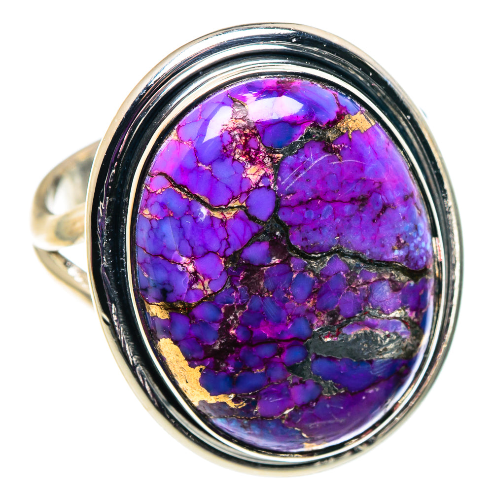 Purple Copper Composite Turquoise Rings handcrafted by Ana Silver Co - RING92438