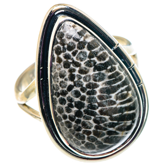 Stingray Coral Rings handcrafted by Ana Silver Co - RING92440