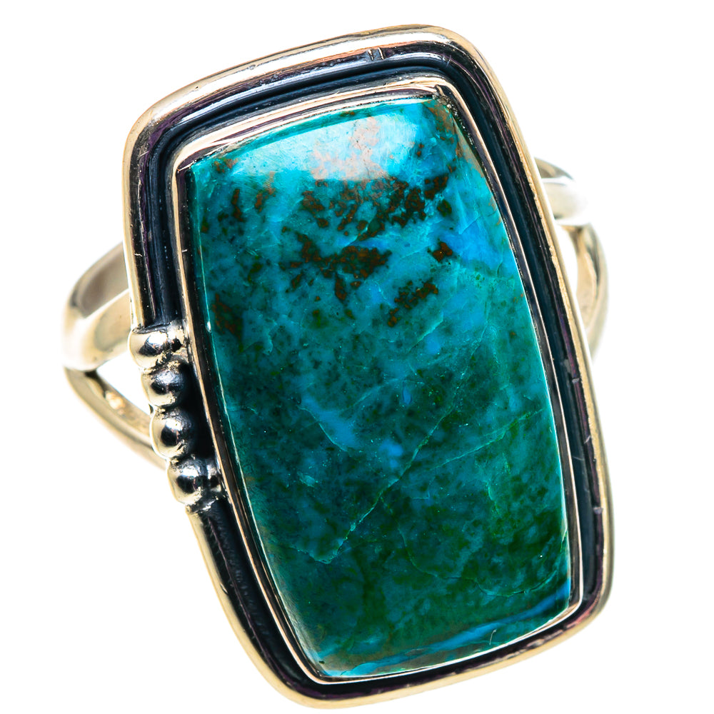 Chrysocolla Rings handcrafted by Ana Silver Co - RING92443